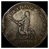 1815 Nova Scotia Halfpenny Token NICELY CIRCULATED