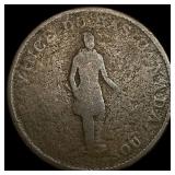 1837 Province of Canada Half Penny Token NICELY CI