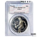 1996 Sliver $1 Tennis PCGS PR69 DCAM