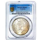 1939 Canada Silver Dollar PCGS MS63
