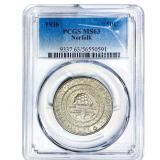 1936 Norfolk Half Dollar PCGS MS63