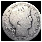 1896-O Silver Barber Half Dollar NICELY CIRCULATED