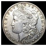 1890 Silver Morgan Dollar NEARLY UNCIRCULATED