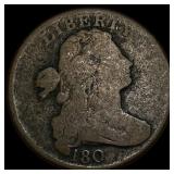 1801 Draped Bust Large Cent NICELY CIRCULATED