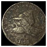 1858 Copper-Nickel Flying Eagle Cent NICELY CIRCUL