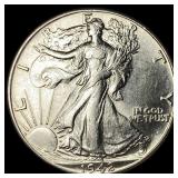 1942 Walking Liberty Half Dollar CHOICE AU