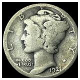 1921 Mercury Dime NICELY CIRCULATED