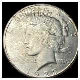 1923 Silver Peace Dollar NEARLY UNCIRCULATED