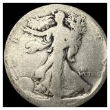 1917-S Silver Walking Liberty Half Dollar NICELY C