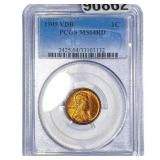 1909 VDB Wheat Cent PCGS MS64 RD