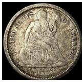 1876 Seated Liberty Dime LIGHTLY CIRCULATED