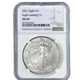 2021 Silver Eagle NGC MS69