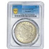 1921 Morgan Silver Dollar PCGS AU58