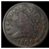 1809 Classic Head Half Cent ABOUT UNCIRCULATED