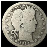 1914 Barber Half Dollar NICELY CIRCULATED