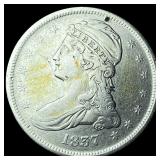 1837 Silver Capped Bust Half Dollar CLOSELY UNCIRC