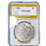 1904 Morgan Silver Dollar PGA MS65