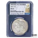 1881-S Morgan Silver Dollar NGC MS63 PL