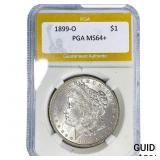 1899-O Morgan Silver Dollar PGA MS64+