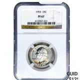1953 Washington Silver Quarter NGC PF67
