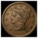 1856 Braided Hair Large Cent LIGHTLY CIRCULATED