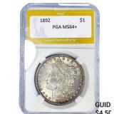 1892 Morgan Silver Dollar PGA MS64+
