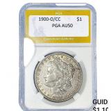 1900-O/CC Morgan Silver Dollar PGA AU50
