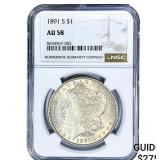 1891-S Morgan Silver Dollar NGC AU58