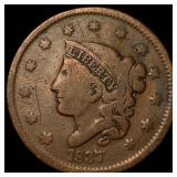 1837 Coronet Head Large Cent NICELY CIRCULATED