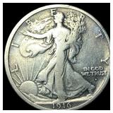 1916 Walking Liberty Half Dollar LIGHTLY CIRCULATE