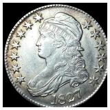1827 Capped Bust Half Dollar LIGHTLY CIRCULATED