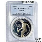 1996 Sliver $1 Tennis PCGS PR69 DCAM