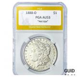 1888-O Morgan Silver Dollar PGA AU53 Hot Lips