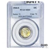 1944-S Mercury Silver Dime PCGS MS66