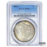 1880-S Morgan Silver Dollar PCGS MS66