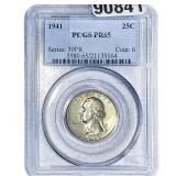 1941 Washington Silver Quarter PCGS PR65