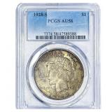 1928-S Silver Peace Dollar PCGS AU58