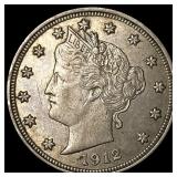 1912 Liberty Head Nickel CLOSELY UNCIRCULATED