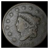 1826 Coronet Head Large Cent NICELY CIRCULATED