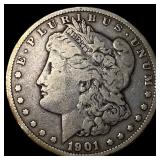 1901 Silver Morgan Dollar LIGHTLY CIRCULATED