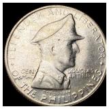 1947-S Philippines MacArthur Silver Peso CLOSELY U
