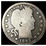 1893 Barber Quarter NICELY CIRCULATED