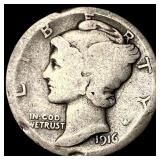 1916 Mercury Dime NICELY CIRCULATED