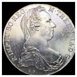 1780 Silver Maria Theresa Thaler UNCIRCULATED