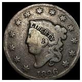 1826 Coronet Head Large Cent NICELY CIRCULATED
