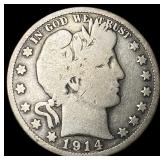 1914 Barber Half Dollar NICELY CIRCULATED
