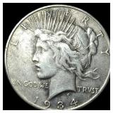 1934-S Silver Peace Dollar NEARLY UNCIRCULATED