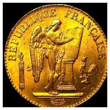 1898-A Gold 20 Francs Angel France UNCIRCULATED