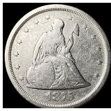 1875-S Silver Twenty Cents NEARLY UNCIRCULATED
