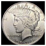 1934-D Silver Peace Dollar CLOSELY UNCIRCULATED